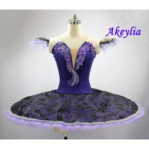 Adult Purple Professional Ballet Tutu lilac Pancake Classical Performance Stage Competition Ballet Tutus Children Stage Costumes