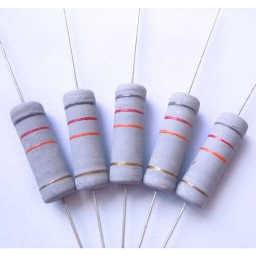 EMCF134R 5w 82k ohm 82000 ohm 100% Original New Fixed Resistor Metal Oxide Film Resistors Resistance +/- 5% (100pcs)