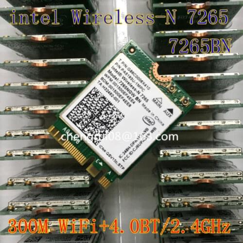 Intel Dual Band 2.4GHz Wireless-N 7265 7265NGW 7265BN Wireless wifi NGFF card 300Mbps 4.0BT