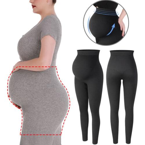 Maternity Shapewear Seamless Anti Chafing Body Shaper High Waisted Pregnancy Underwear Slimming Panties Belly Support Leggings