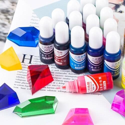 24 Colors Crystal Epoxy Pigment UV Resin Dye DIY Art Crafts Jewelry Colorant Set