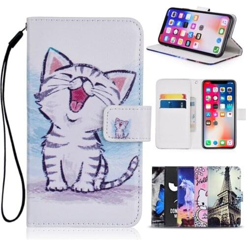 Cartoon Wallet Case for ZTE V5 pro (N939St, V5 3) PU Leather Fashion Lovely Unicorn Cat Butterfly Owl Kickstand Book phone Bag