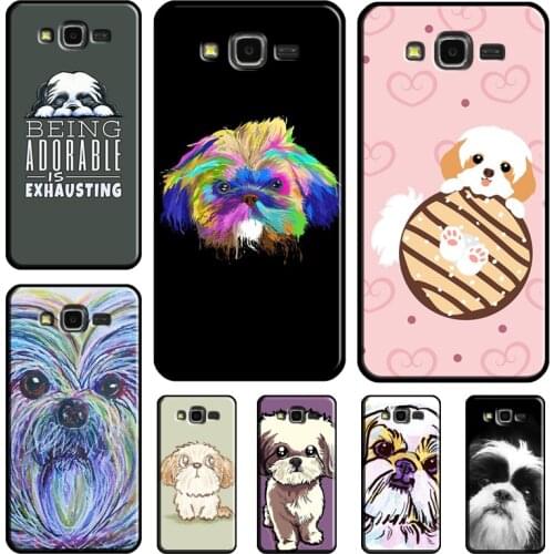 Cartoon Shih Tzu Dog Soft Case For Samsung Galaxy A7 A9 A6 A8 Plus A3 A5 2017 2016 J6 J3 J4 J5 J7 J2 Core 2018