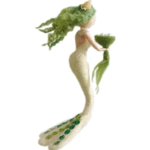 Fairy Needle Felting Kit for Beginners, 6"/15 cm Height, Elf Felting Starter Kit, Needle Felted Fairy, Felting Gift (No. 21)