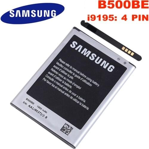 Original Battery for Samsung Galaxy S4 Mini i9195 i9190 i9192 i9197 i9198 I435 I257 E370K B500BE 4 Pin 3 PIN 1900mAh without NFC