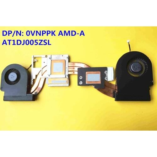 Original Laptop/Notebook CPU Cooling Radiator Heatsink/fan for Dell Precision 7710 M7710 N7710 0VNPPK AT1DJ005ZSL AMD-A