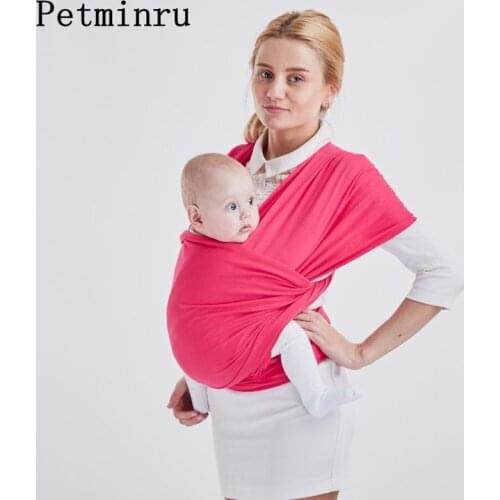 Petminru Baby Carrier Sling For Newborns Soft Infant Wrap Breathable Wrap Hipseat Breastfeed Birth Comfortable Nursing Cover
