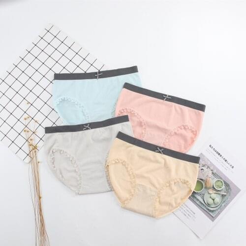 Sexy Underwear Hot Sale High Quality Ladies Mid-waist Sexy Lace Comfortable And Breathable Girly Briefs For Dropshipping