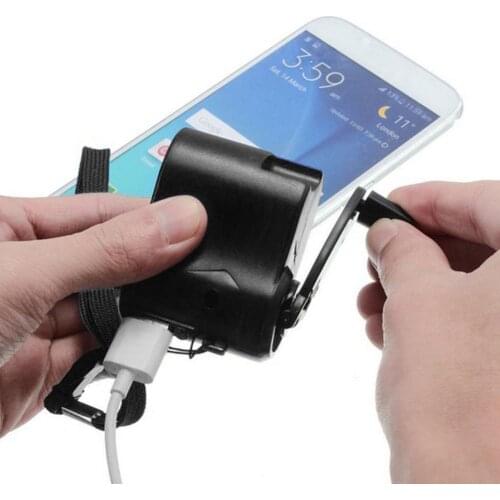 Portable USB Emergency Charger Hand Crank Power Dynamo DC 5.5 V Multi For Phone Camping Travel Charger Outdoor Survival Tools