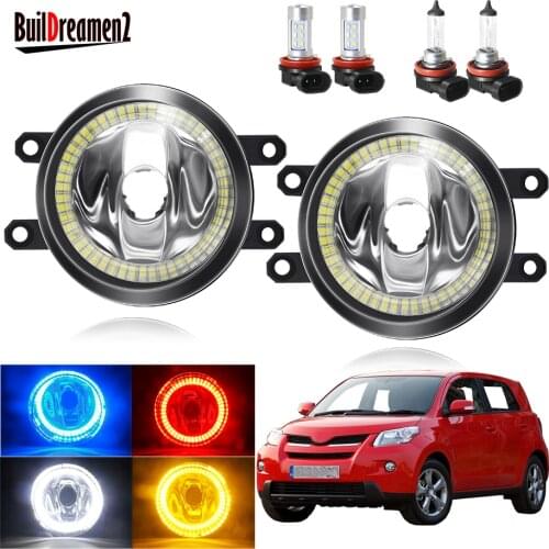 Angel Eye Fog Light For Toyota Urban Cruiser 2009-2014 Car H11 Front Bumper Fog Light Assembly Halo Ring Daytime Running Lamp