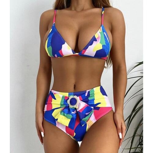 Sexy Bikini 2021 Swimsuit Female Bathing Suit Women`s Swimwear High Waist Bikinis Set Swimsuits maillot de bain femme Beahwear