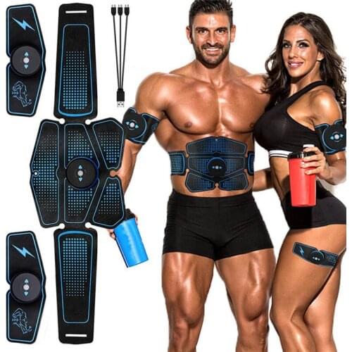 Abdominal Muscle Stimulator Trainer EMS Abs Fitness Equipment Training Gear Muscles Electrostimulator Toner Exercise At Home Gym