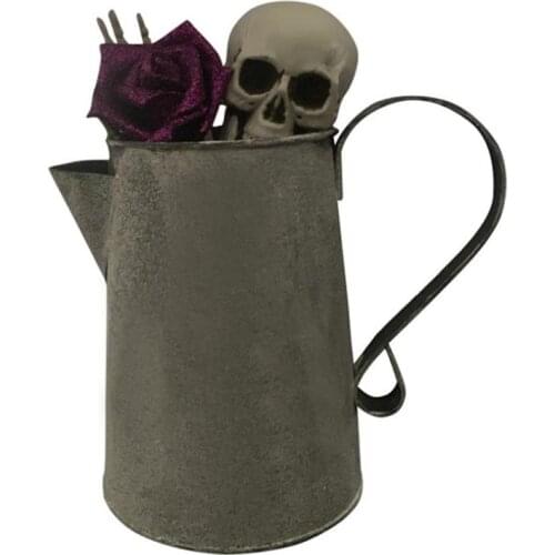Luminous Skeleton Flowerpot Lighted Plant Pot Glowing Flower Pot For Garden Balcony Halloween Decor Party Home Decoration Gift