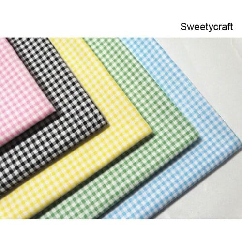 160*50cm Cloth Lattice Printed Cotton patchwork Fabric Quilting material for DIY Sewing dolls and Dress Needlework Accessories