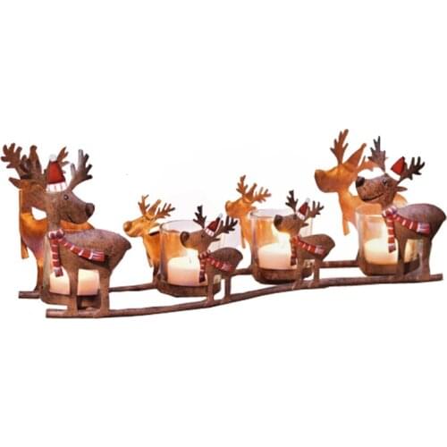 Vintage Iron Candle Holder Christmas Decorations Creative Wedding Candle Wrought Iron Candle Holder Votive Candle Holders II50ZT