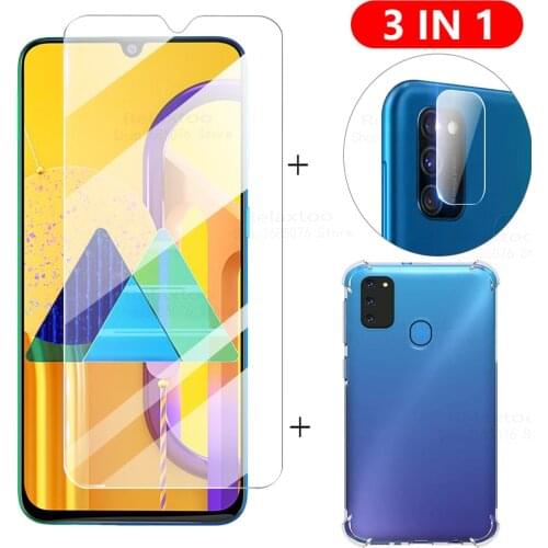 3-in-1 Case + Camera Glass For samsung A51 A71 M31 m31s Screen Protector Lens Glass for galaxy note 10 s10 lite a40a50 a70 glass