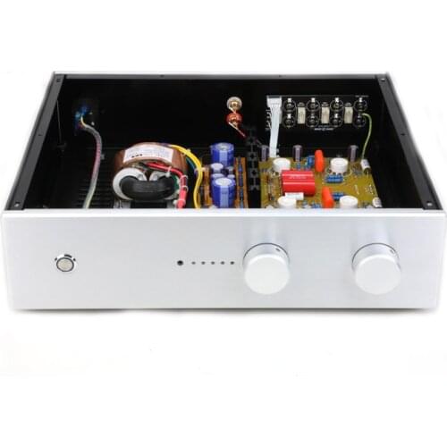 ZEROZONE Latest HiFi Stereo Remote PRT05A 12AX7 Tube Preamplifier Base On Conrad-Johnson CL Preamp/4 way input switching