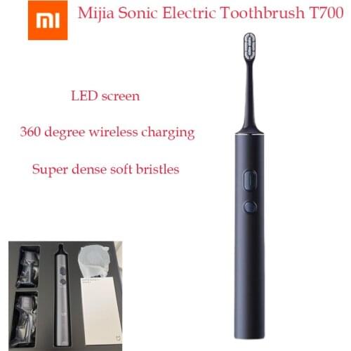 Newest Xiaomi Mijia T700 Sonic Toothbrush for Adult Timer Brush APP Control Smart Electric Toothbrush IPX7 Waterproof
