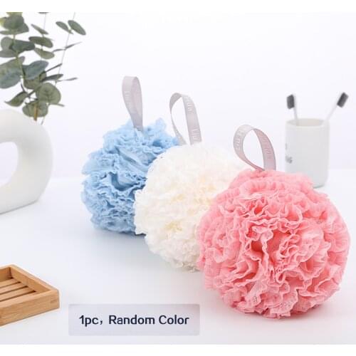 1pc Brush Body Sponge Brush Bath With Hook Rope Exfoliator Shower Room Bathing Foam The Body Scourer For Loofah Cleaning Tool
