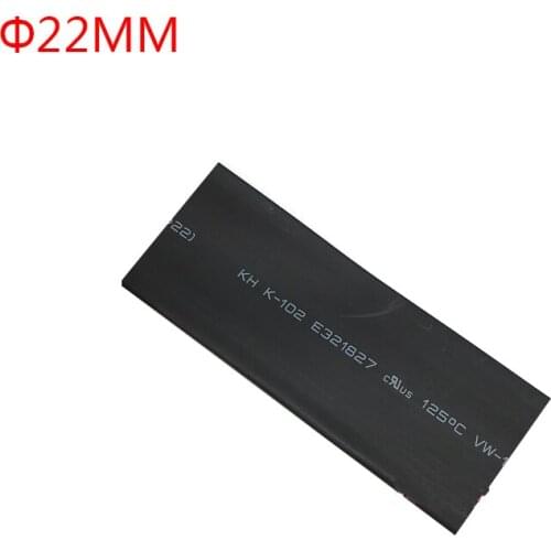 1 Meter/lot 2:1 Black 22mm Diameter Heat Shrink Tube Sleeving Wrap Wire
