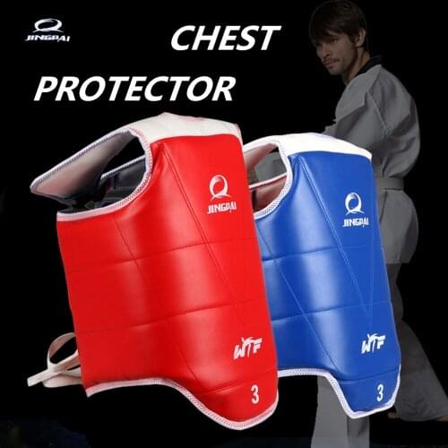 1 pc Kids red blue adult male female Traditional Taekwondo chest guard Karate vest protectors WTF approved TKD body supporters