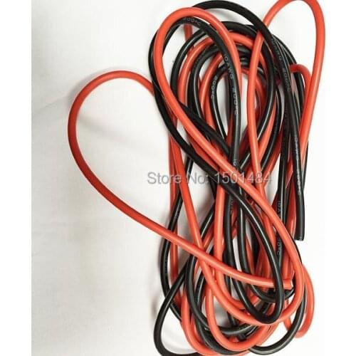 10 AWG 10AWG Gauge Silicone Wire cable 1M Flexible Stranded Copper Cables for RC Red & Black NEW Wholesale
