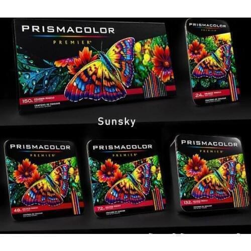 132 150 72 Prismacolor Wood Pencils Set Professional Painting Colored Watercolor Drawing Art Sketch School Kids Student Supplies