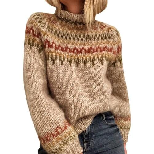 2020 Autumn Winter Thick Sweater Women Knitted Ribbed Pullover Sweater Long Sleeve Hollowed Out Printing Unisex Knit Jumper