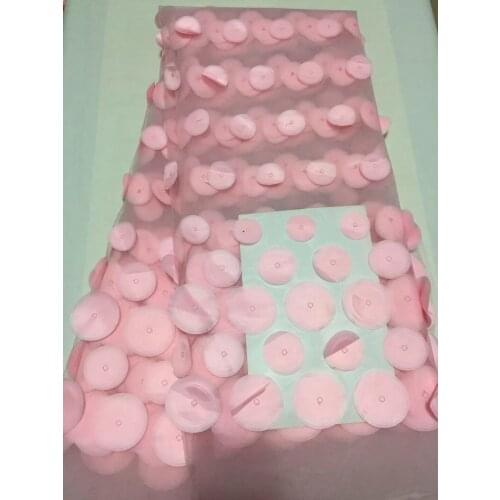 African Tulle Lace Fabric High High Quality Net 3d French Flower Embroidery Lace Fabric Bridal Wedding In Nigerian CD2120