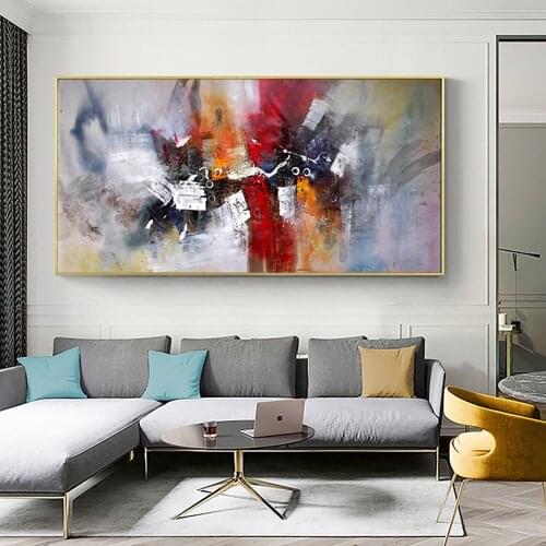 Large Wall Art Acrylic Paintings On Canvas Handmade For Living Room Wall Decorate Hand Painted Abstract Artwork Canvas Picture