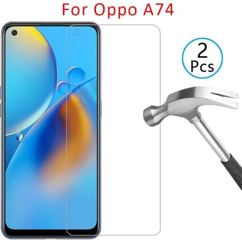 Case for oppo a74 cover screen protector tempered glass on opo opp a 74 74a 5g oppoa74 oppo74a protective phone coque bag 360 9h