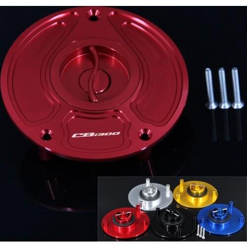 CNC Aluminum Keyless Motorcycle Accessories Fuel Gas Tank Cap Cover For Honda CB1300 / CB1300S CB 1300 2000 to up