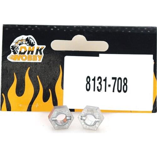 RC Car Parts DHK Hobby 8131-706 8131-708 Hex Adaptor Tire Combiner Adapter 12mm nut 8133 8134 Remote Control Cars Accessories