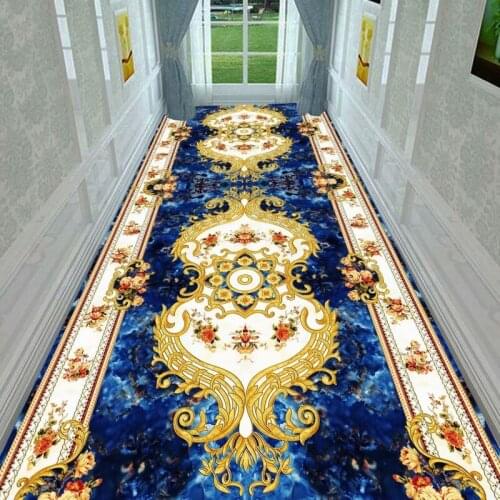 European-style Long Carpet, Used for Stairway Corridor Carpet Nordic Home Corridor Carpet Corridor Wedding Carpet