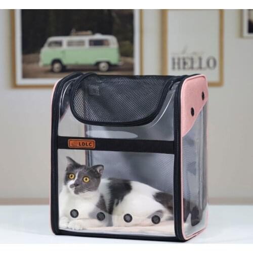 Breathable Panoramic Pet Backpack Double Shoulder Transparent Capsule Cat Pack Out Portable Pet Bag Dog Backpack Dog Stuff