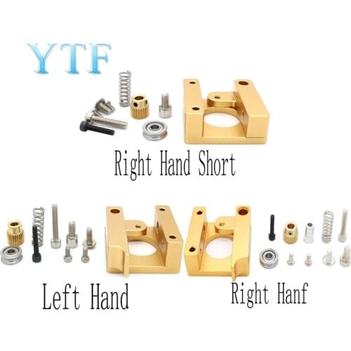 MK8 Extruder Aluminium Extrusion Block DIY KIT 1.75mm Filament Remote Extruder All-metal Frame For Reprap 3D Printer