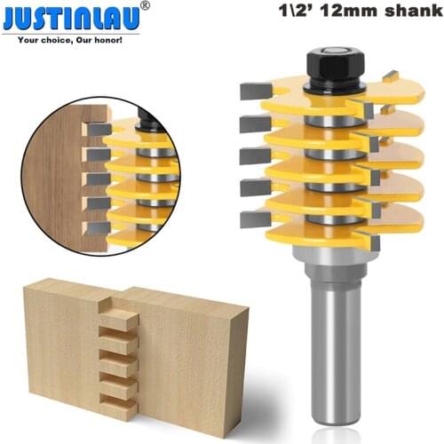 JUSTINLAU 1\2 12mm Shank Milling Tools Cutters for Woodworking Tools Wood Carving & Engraving Drill Bit Set Router Wood Set