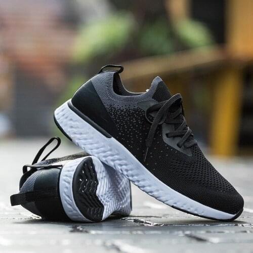 Spring and autumn new lightweight and comfortable women sneakers breathable fashion casual fly woven large size womens shoes