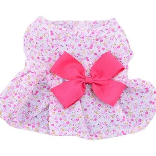 Summer Dress for Dogs Puppy Cat Princess Clothes Apparel Chihuahua Wedding Dress Skirt For Small Medium Dogs Pet Clothing