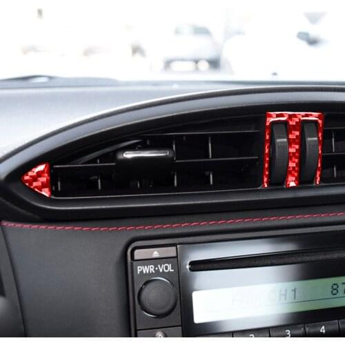 For Subaru BRZ Toyota 86 (2017-2019) Car Dashboard Center Air Outlet Cover Trim Styling Sticker