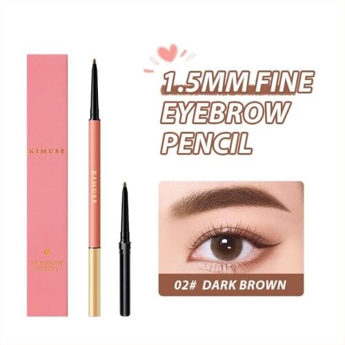 Extremely Fine Eyebrow Pencil With Replacement Refill Natural Makeup No Smudging Eyebrow Pencil With Eyebrow Brush TSLM1