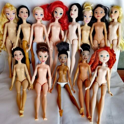 Original princess Body Toy Hair DIY Doll Part Girl Fashion DIY Dressing Toy take Head Toys Accessories Kids girl doll gifts