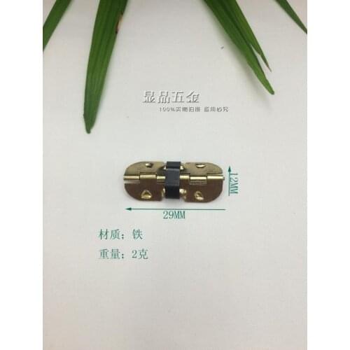 100 / pack 29*12mm Green bronze Drawers hinge Equipped with spiral wholesale