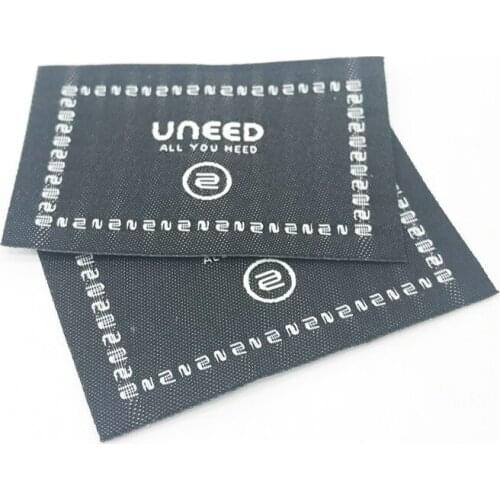 Custom Striaight Cut Labels for Clothing Sewing Neck Label Book Fold Tags for Clothes Cutomized Brand Logo Fabric Price Tag