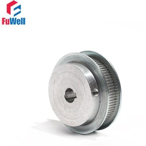 S2M-76T Timing Pulley 8/10/12/14/15mm Bore S2M 76Teeth Transmission Pulley Aluminum Alloy Synchronous Toothed Pulley with Keyway