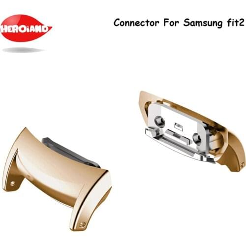 1pair/2pc Excellent Quality Watch Connector Connect Stainless Steel Connector Adaptor 20mm Watch Band for Samsung Fit2 hot sale