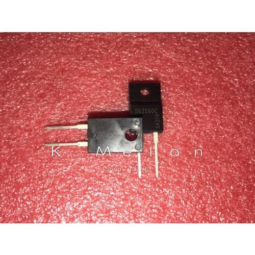 10pcs IDV02S60C D02S60C TO-220F 2A 600V SiC Silicon Carbide Schottky Diode