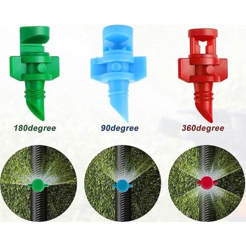 20Pcs 90/180/360 Degrees Refraction Sprinkler Refraction Nozzle Sprayer Threaded Connection Garden Irrigation System Accessories