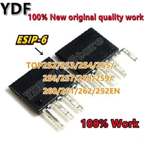 5PCS 100% New TOP252EN TOP253EN TOP254EN TOP255EN TOP256EN TOP257EN TOP258EN TOP259EN TOP260EN TOP261EN TOP262EN ESIP-6