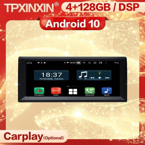 4+128G Carplay 2 DIN Multimedia Android 10 Player Auto Car Radio Stereo For BMW E39 GPS Navigation Video Receiver IPS Head Unit